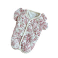 Pet Autumn and Winter Flying Sleeve Gauze Dog Parkas Home Clothing Small Dog Autumn and Winter Clothing Warm Floral Vest