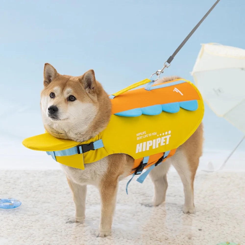 Dog Life Jacket Portable Summer Strong Buoyancy Dog Swimsuit Breathable Dog Coats and Jackets Quick Drying Pet Products