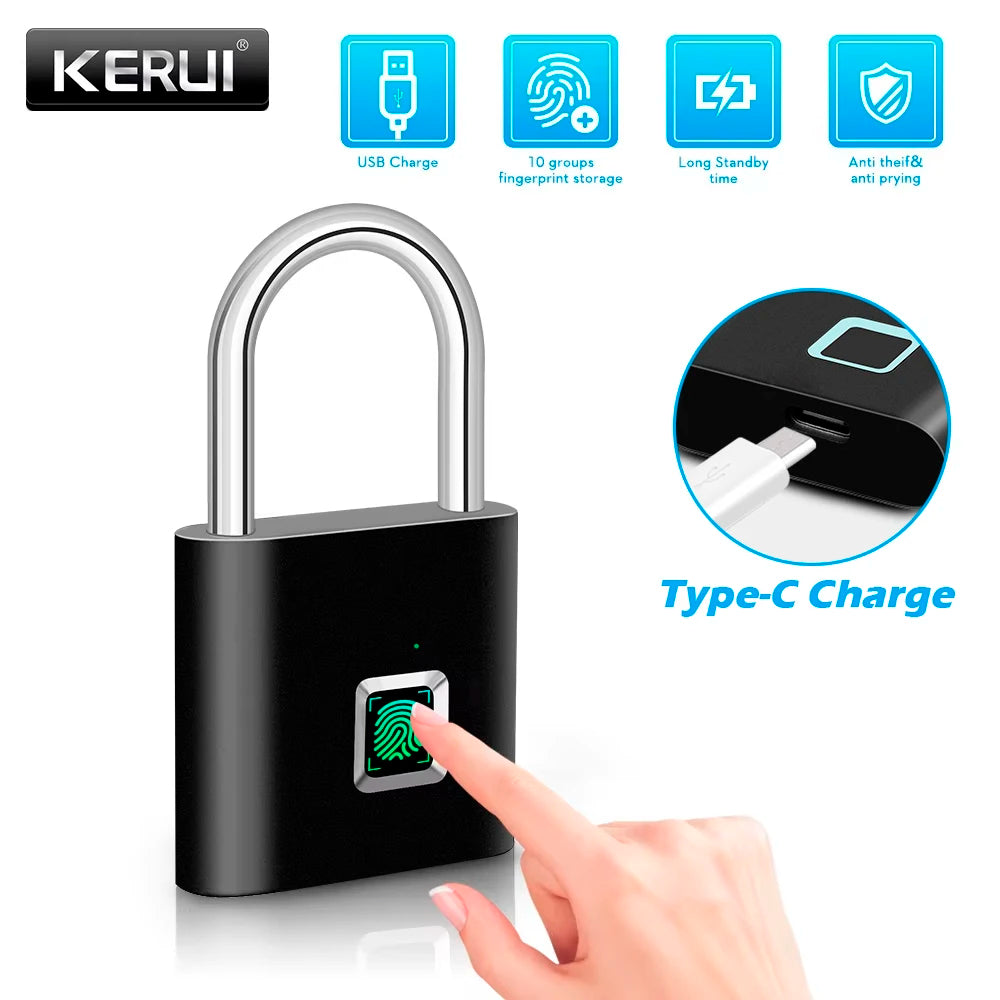KERUI Candado Inteligente con huella Digital