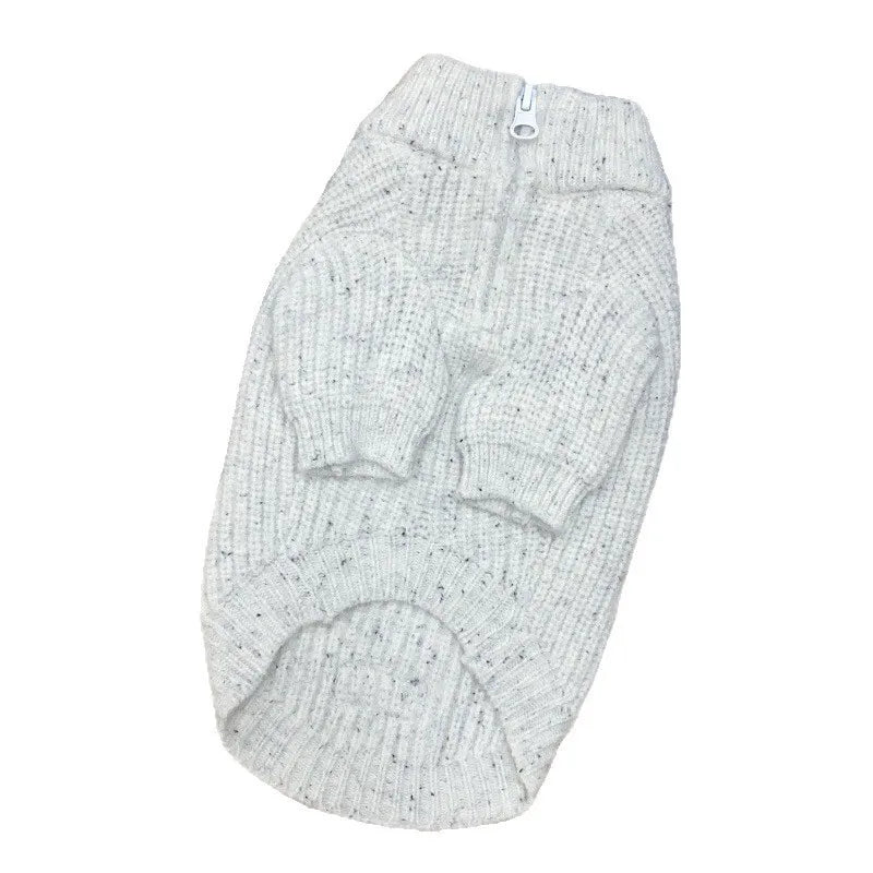 Pet Autumn and Winter High Neck Sweater Schnauzer Cat Base Sweater Thick Warm Dog Clothes for Small Dogs Puppy Clothes