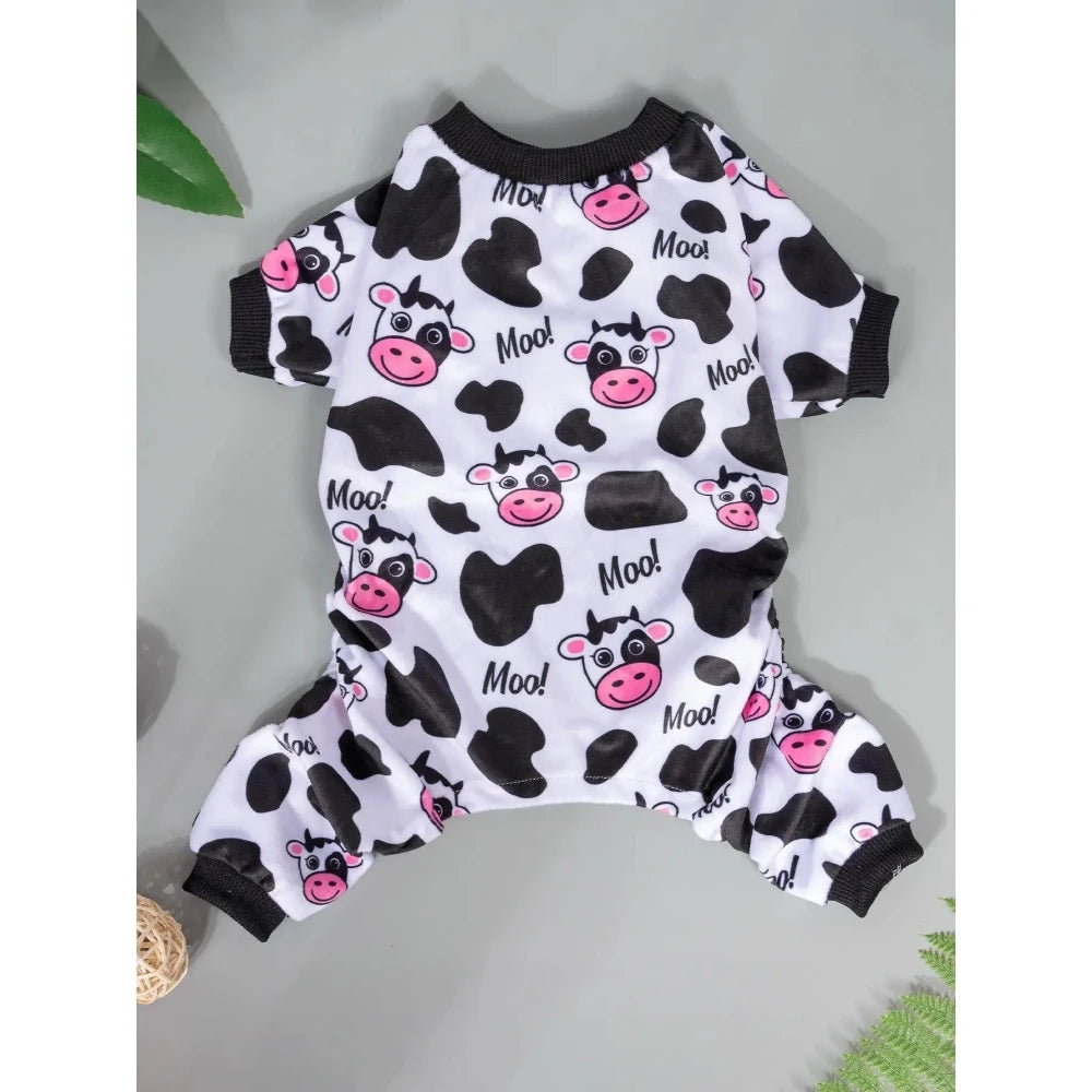 U Pick Fashion Dog Pajamas Polyester Pajamas for Male Dog Female Dog Popular Pet Clothes Dog Onesies Print Dog Pajama