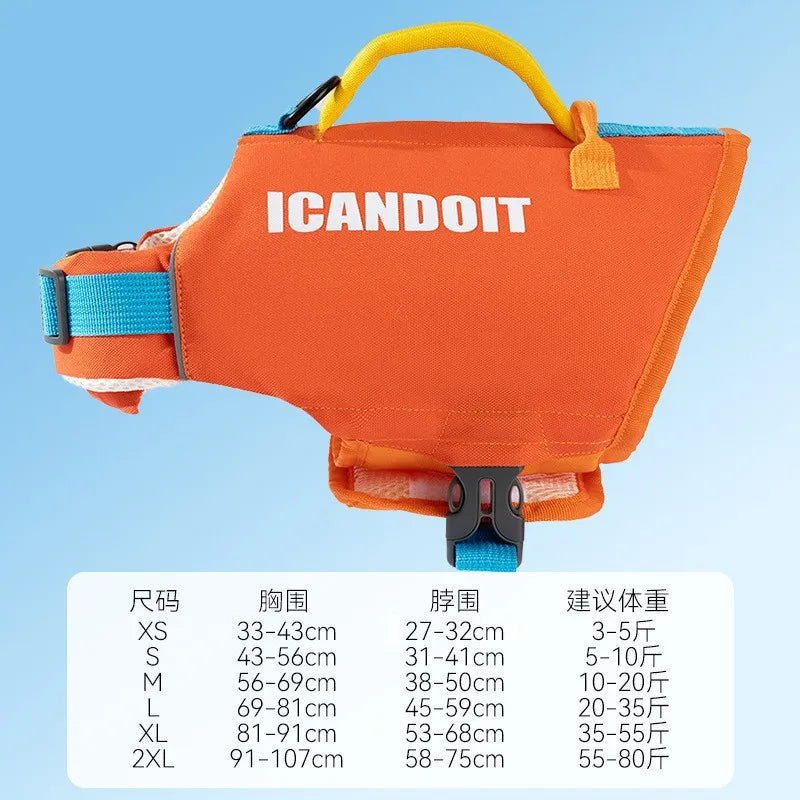 Dog Life Jacket Portable Summer Strong Buoyancy Dog Swimsuit Breathable Dog Coats and Jackets Quick Drying Pet Products