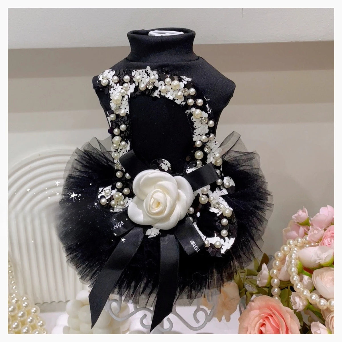 Pet Autumn/Winter Mesh Princess Skirt Bottom Coat Puff Skirt Small Dog Teddy Dog Dresses for Small Dogs Puppy Clothes