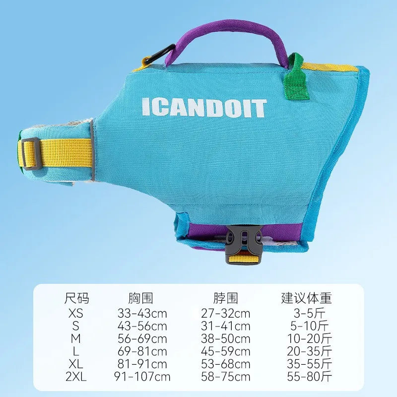 Dog Life Jacket Portable Summer Strong Buoyancy Dog Swimsuit Breathable Dog Coats and Jackets Quick Drying Pet Products