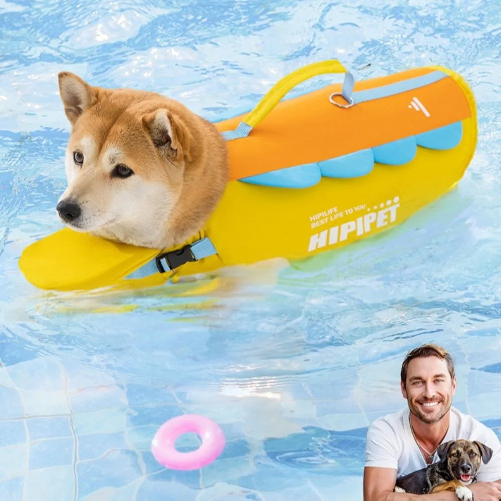 Dog Life Jacket Portable Summer Strong Buoyancy Dog Swimsuit Breathable Dog Coats and Jackets Quick Drying Pet Products