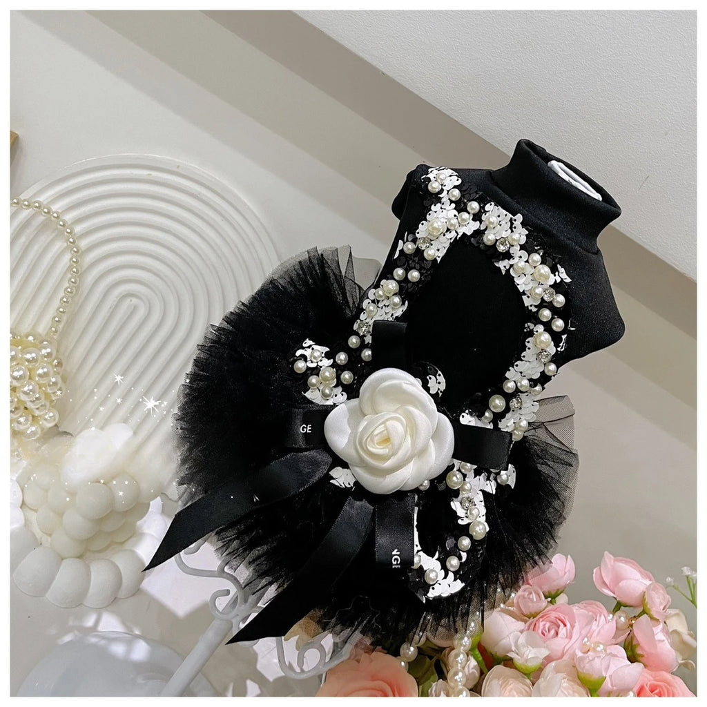 Pet Autumn/Winter Mesh Princess Skirt Bottom Coat Puff Skirt Small Dog Teddy Dog Dresses for Small Dogs Puppy Clothes