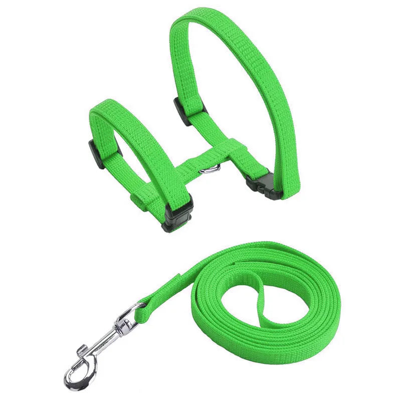 Adjustable Pet Cat Collar For Cats Cozy Nylon Rabbit Kitten Kedi Harness Leash Set Small Puppy Dog Cat Accessories Pet Products